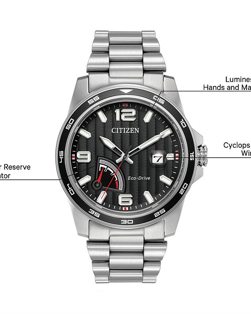 Citizen PRT Men s Eco Drive AW7030 57E Red Accented Watch CITIZEN